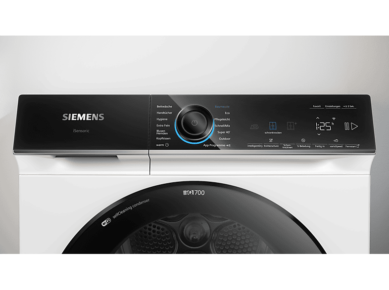 Siemens WQ46B2DFCB Wärmepumpentrockner (9,0 kg, EEK: B, 59 dB(A)), Weiß) — Foto 2 von 5