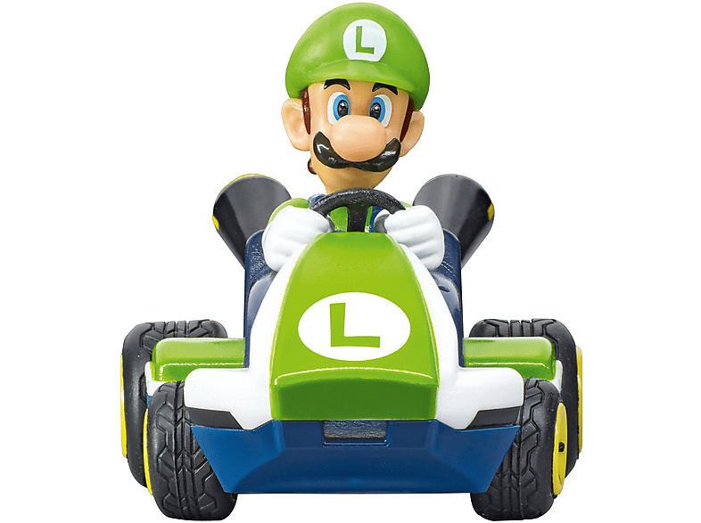 Thumbnail - CARRERA RC 2.4 GHz Mario Kart (TM) Mini RC, Luigi (Paperbox) RC-Rennauto, Mehrfarbig