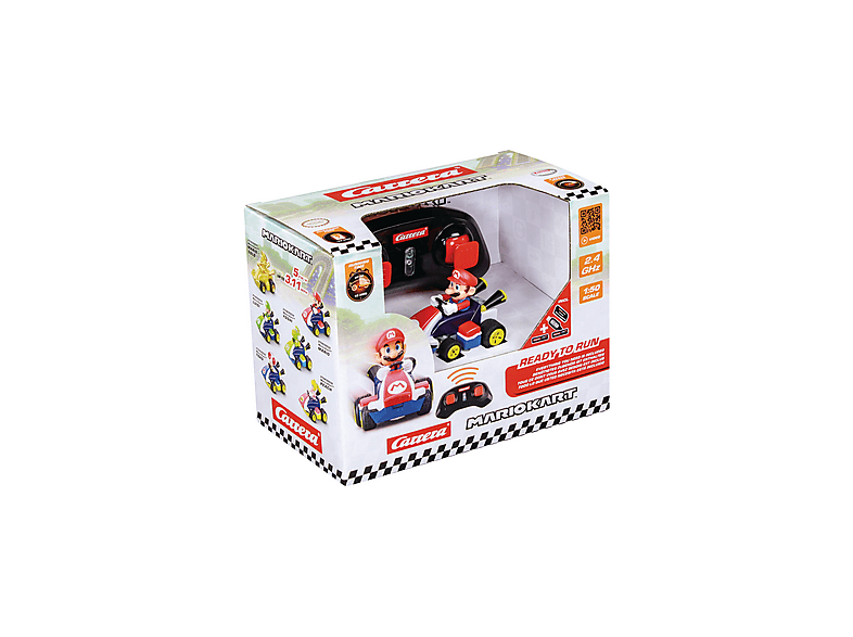 Thumbnail - CARRERA RC 2.4 GHz Mario Kart(TM) Mini RC, (Paperbox) RC-Rennauto, Mehrfarbig