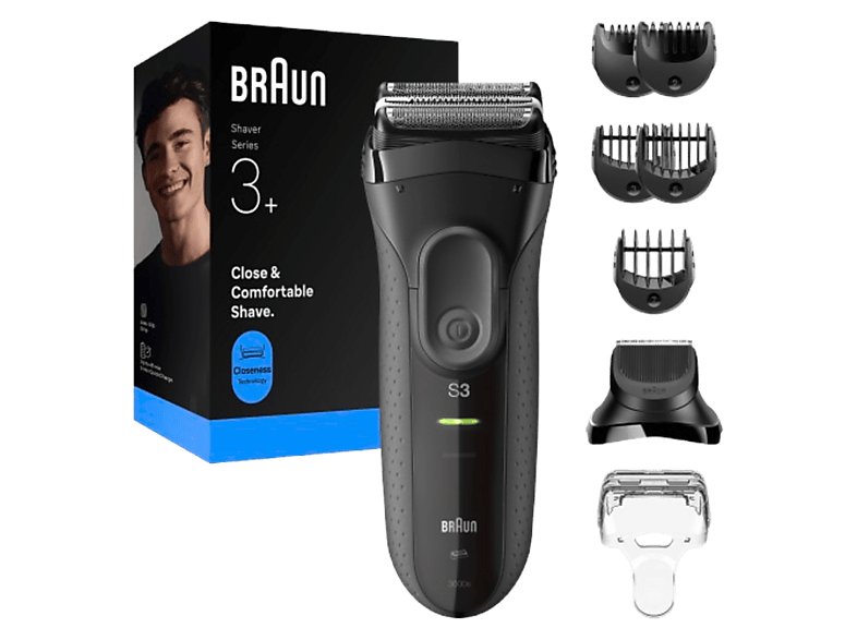 BRAUN 3000BT Scheerapparaat – Zwart