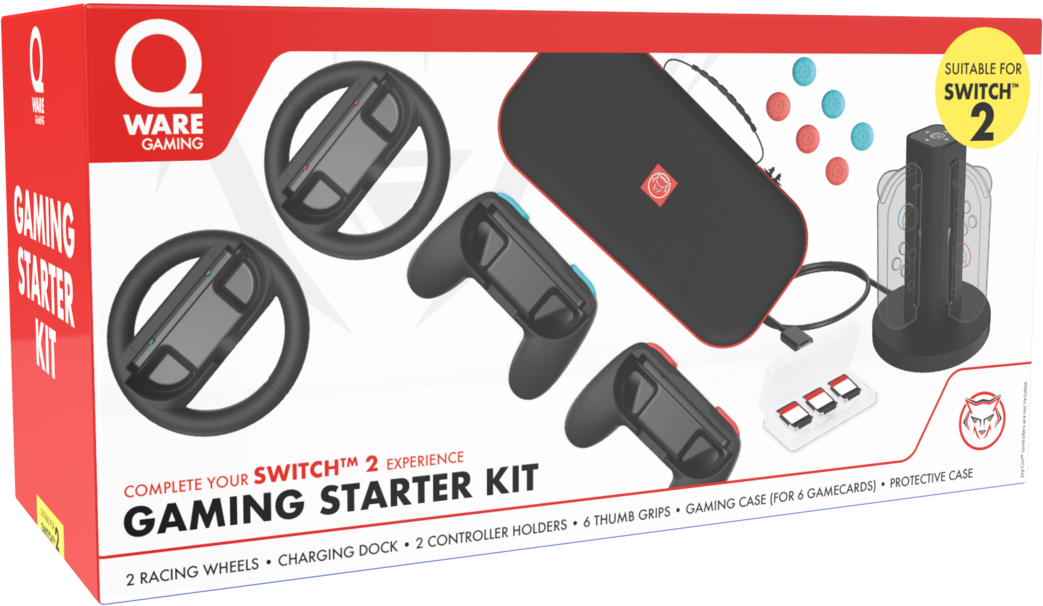 Qware Nintendo Switch 2 Starter Kit Zwart Starter Kit