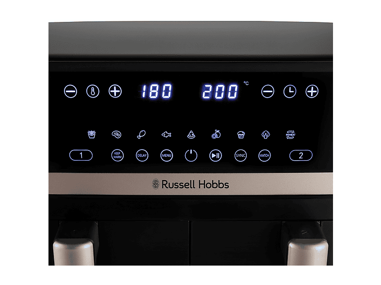 RUSSELL HOBBS 27680-56 SatisFry Dual basket, 9 l, Heißluftfritteuse
