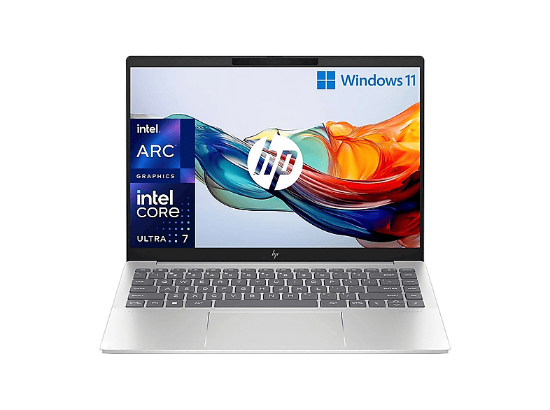 HP Pavilion Plus 14-ew1008nl, 14", processore Intel Core Ultra 7 155H (Evo), 32 GB, 1000 GB Ssd, Silver Notebook