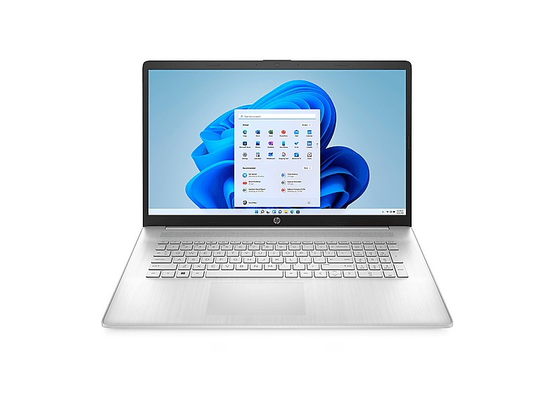 HP 17-cn2012nl, 17,3", processore Intel Core I5 1235U, Intel Iris Xe Graphics, 8 GB, 512 GB Ssd, Argento Notebook