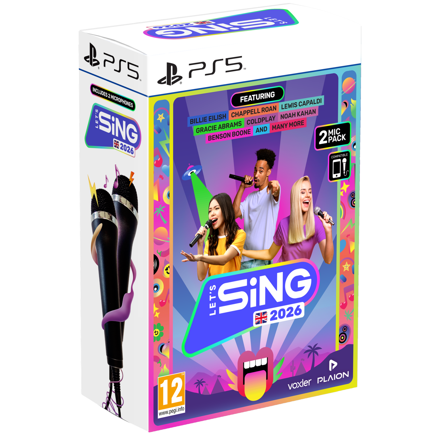 Koch Software Let's Sing 2026 2-mic Pack Uk PS5