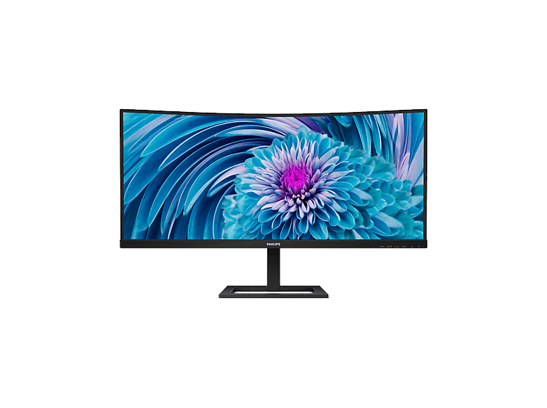 Philips 346E2CUAE/00, 34 QHD, 100 Hz, 1 ms, VA Curvo, USB-C, FreeSync Premium, Altura ajustable, Altavoces integrados