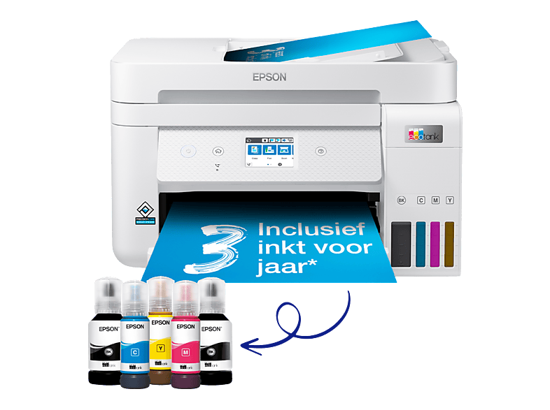 Epson Ecotank Et-4856 - Printen Kopiëren En Scannen Laser Kleur All-in-one-printer afbeelding