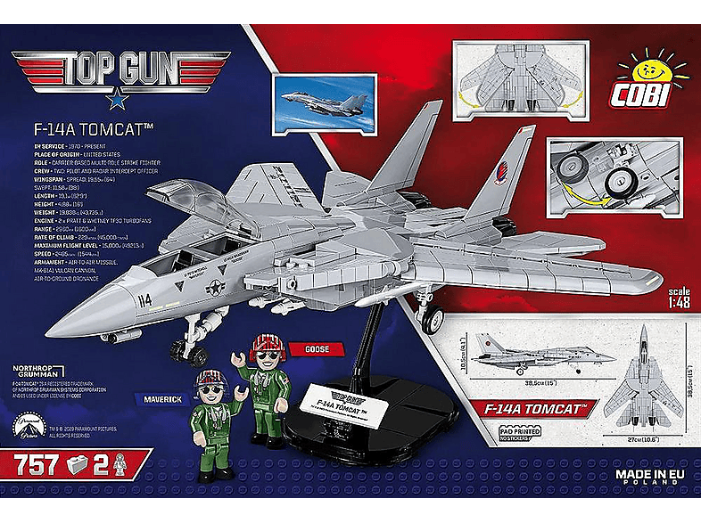Thumbnail - COBI Top Gun F-14A Tomcat™ Bausatz, Grau