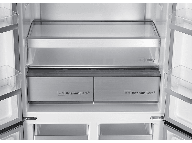 Elektra Bregenz SBSQ 4600 DX Side by Side (522 l, D, 1900 mm hoch, No Frost (verminderte Eisbildung), Schwarz) — Foto 4 von 4