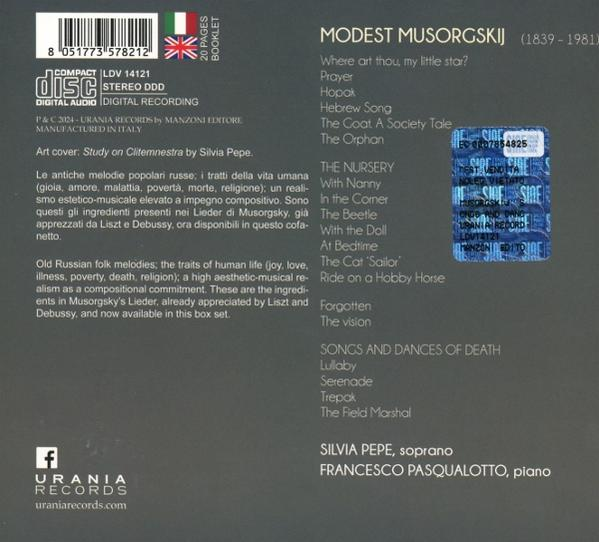 CD-Cover mit Text und Sicherheitsaufkleber. Listet Songs, Künstler und Informationen zum Label.