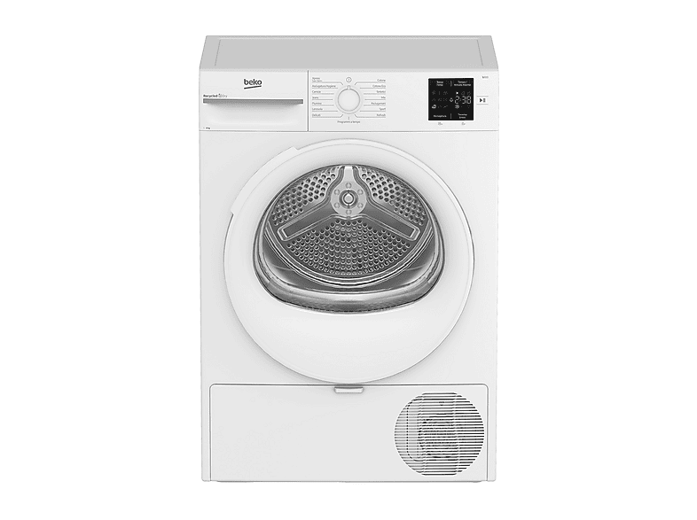 ASCIUGATRICE BEKO BMTR38W A pompa di calore, 8 kg, profondità 54,5 cm, 64 dB(A), BIANCO, Classe D