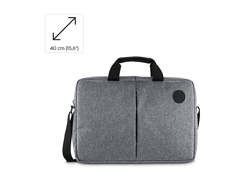 Thumbnail - HAMA Genua 15.6 Zoll Laptoptasche Umhängetasche für Universell Polyester, Grau