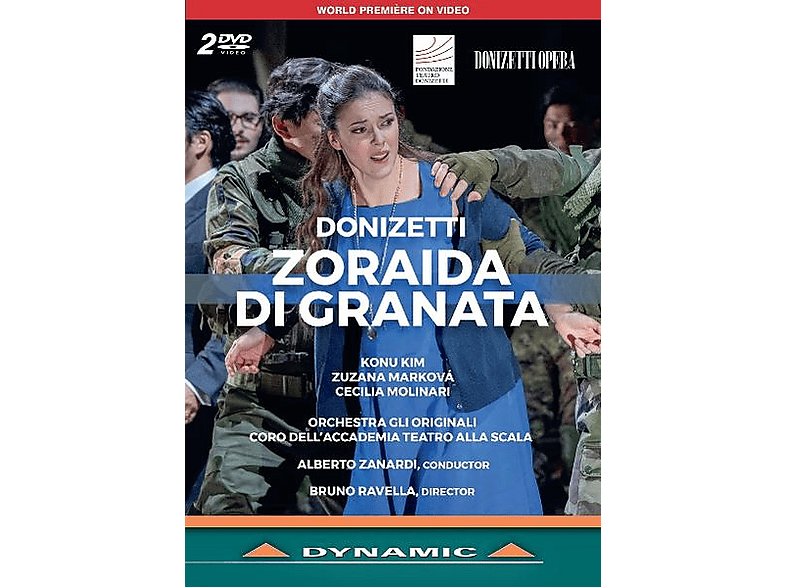 Konu Kim (tenor) - Zuzana Marková (sopran) - Cecilia Molinari (mezzosopran) - Tuty Hernàndez (bass) - Lilla Takács (sopran) - Valerio Morelli (bass) - Orchestra Gli Originali - Coro Dell'accademia Teatro Alla Scala - Alberto Zanardi (dir) - Donizetti: Zoraida di Granata - (DVD)