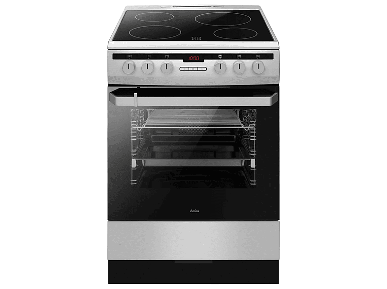 Kuchnia AMICA 6118IED3.475HTAKDP(XX) Termoobieg Drabinki Prowadnice teleskopowe Pizza 300˚C