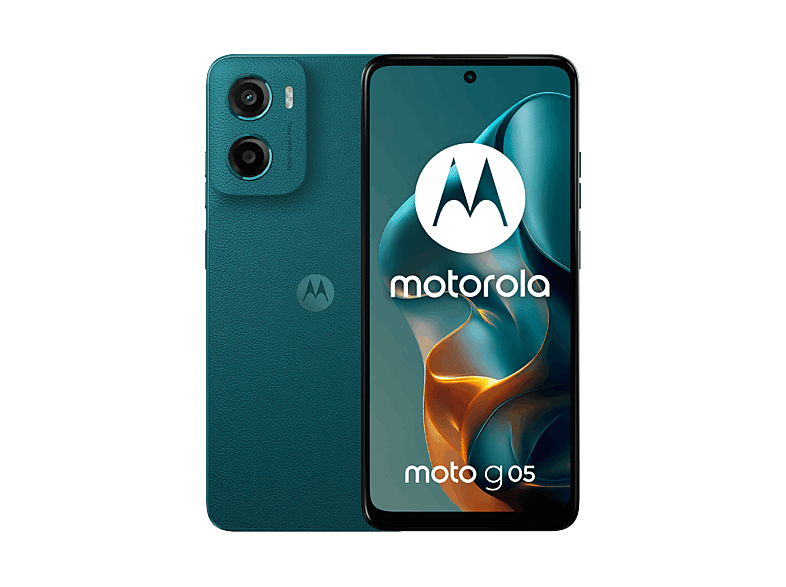 Móvil - motorola g05, Forest Green, 128GB, 4GB RAM, 6.67" LCD, MediaTek Helio G81 Extreme, 5200 mAh