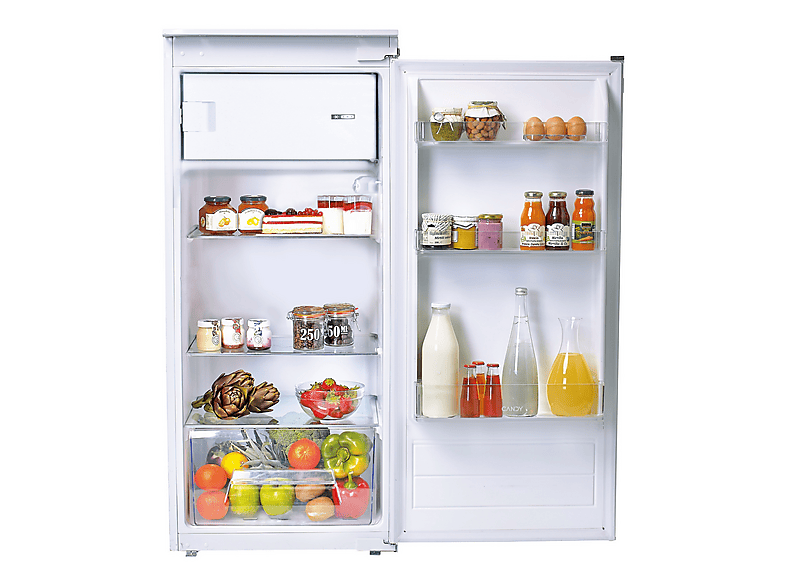 Frigorífico una puerta integrable - Candy CIO 225 EE/N, Estático, 122.1 cm, 179 l, Sin Panelar