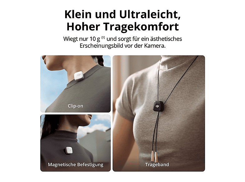 Thumbnail - DJI MIC Mini (1TX + 1RX) Drahtloses Mikrofon Set