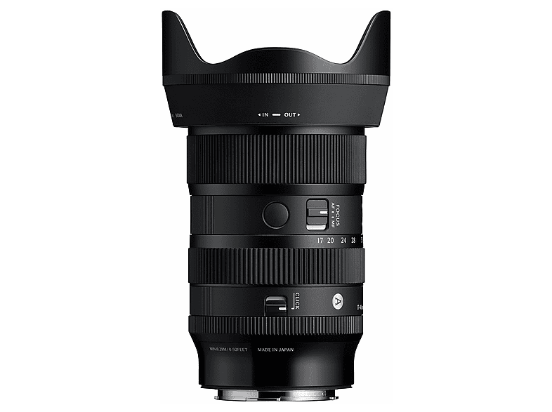 SIGMA 17 - 40 mm f./1.8 (Standardzoom Objektiv für Sony E-Mount, Schwarz)