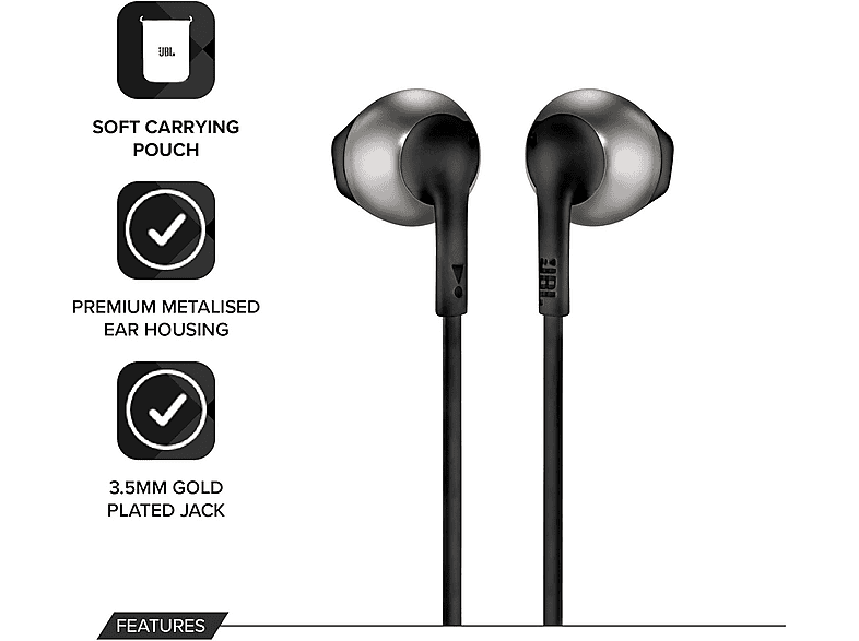 JBL Tune 205, Schwarz; Kopfhörer — Foto 5 von 5