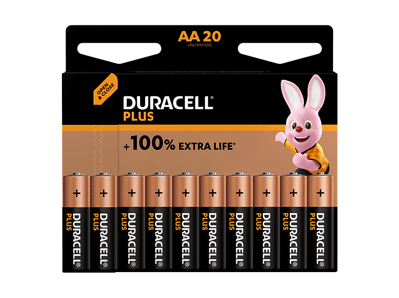 Duracell Plus Power Mignon AA, 20er-Pack; Batterie