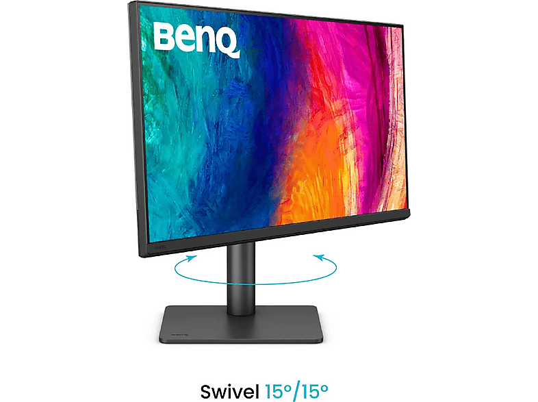 BENQ PD2706QN 27 Zoll Monitor, QHD, 5 ms Reaktionszeit, 400 cd/m², 100 Hz, Grau — Foto 5 von 5