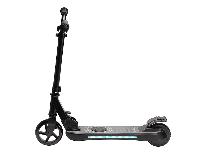 DENVER SCK-5500 Kinder Tretroller mit Elektromotor, E-Scooter (5 Zoll, Schwarz)