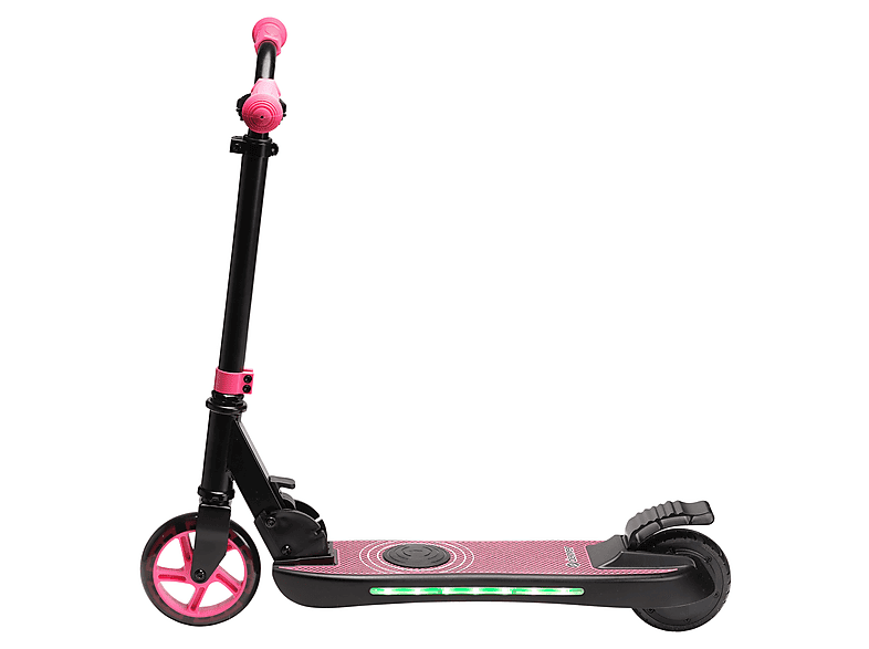 DENVER SCK-5500 Kinder Tretroller mit Elektromotor, E-Scooter (5 Zoll, Rosa)