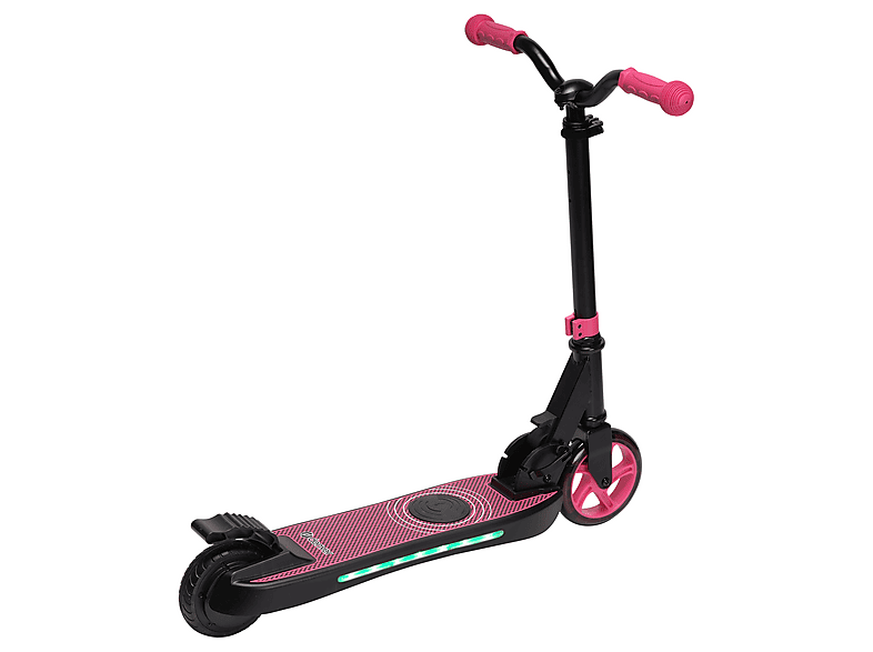 DENVER SCK-5500 Kinder Tretroller mit Elektromotor, E-Scooter (5 Zoll, Rosa)