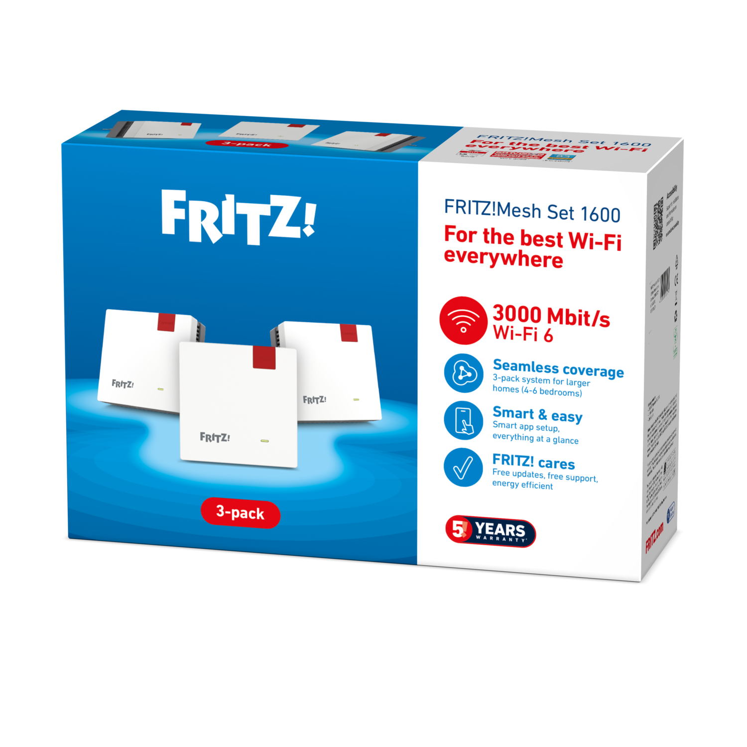 Avm Fritz!mesh Set 1600 3-pack Edition International Multiroom-wifi