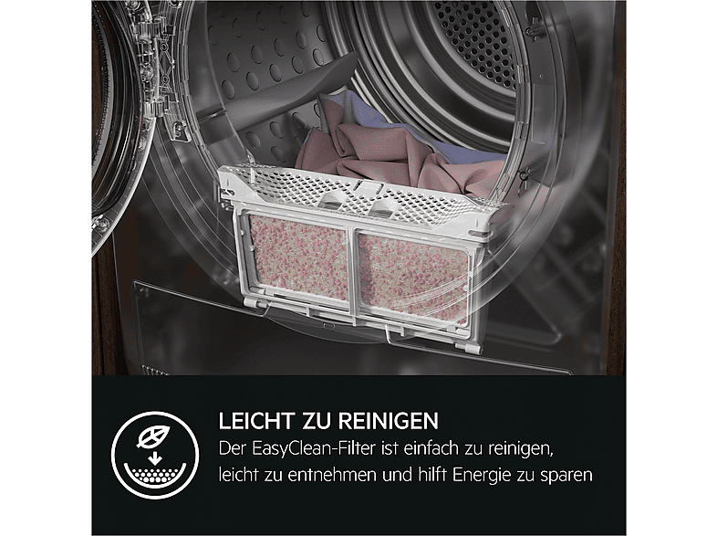 AEG TR9M75680 9000 AbsoluteCare® Plus Wärmepumpentrockner (8 kg, EEK: C, 63 dB(A)), Weiß) — Foto 5 von 5