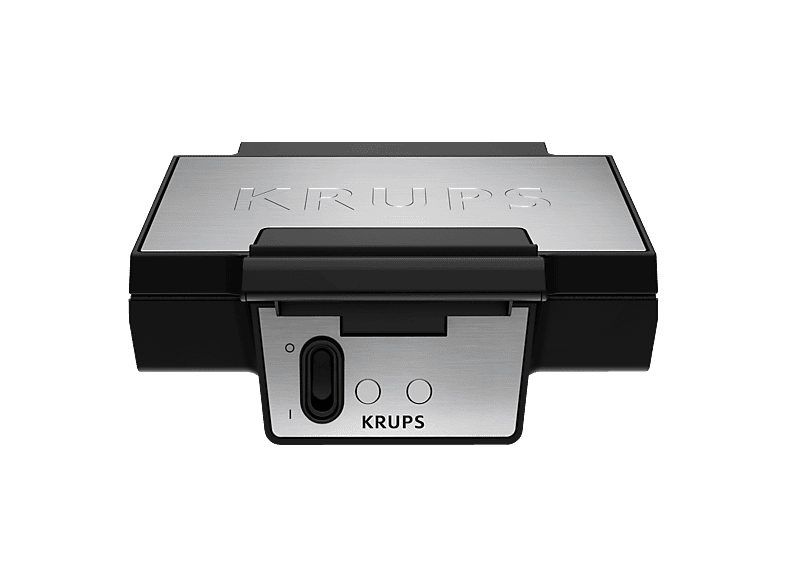 KRUPS FDK261 Iconic Waffeleisen Schwarz/Silber
