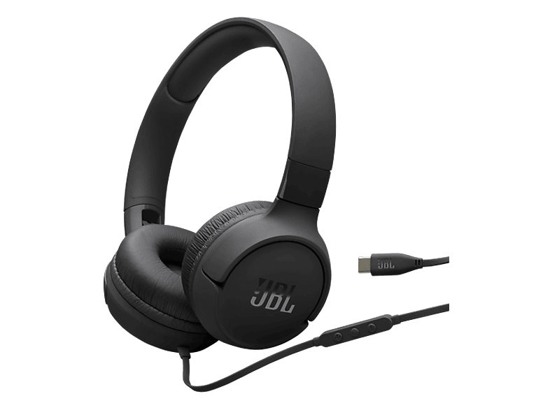 JBL Tune 520C USB-C Nauszne Mikrofon Czarny