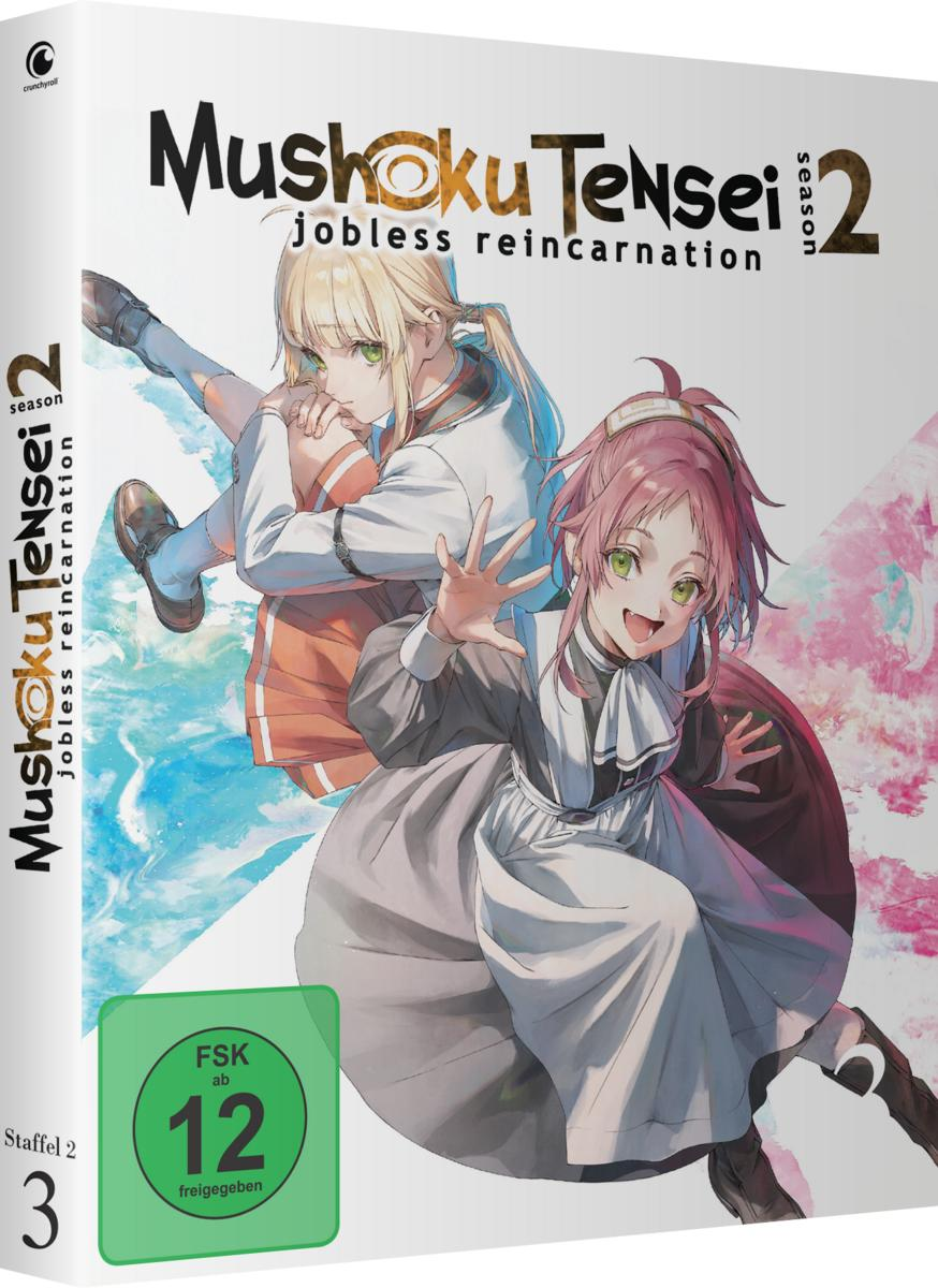 Anime-DVD-Cover. Zwei Anime-Charaktere, blondes und rosa Haar, auf weißem Hintergrund. Der Titel steht oben.