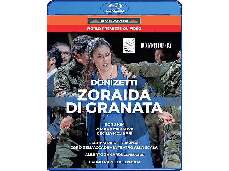 Konu Kim (tenor) - Zuzana Marková (sopran) - Cecilia Molinari (mezzosopran) - Tuty Hernàndez (bass) - Lilla Takács (sopran) - Valerio Morelli (bass) - Orchestra Gli Originali - Coro Dell'accademia Teatro Alla Scala - Alberto Zanardi (dir) - Donizetti: Zoraida di Granata - (Blu-ray)