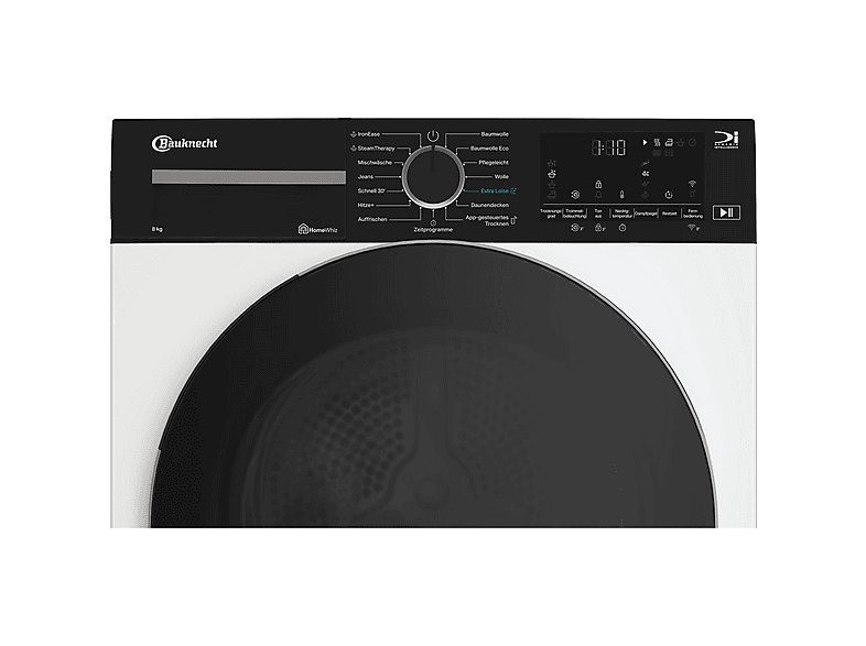 BAUKNECHT BT 86B WB Wärmepumpentrockner (8 kg, Weiß)