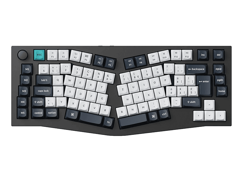 KEYCHRON Q10 Max QMK/VIA Brown Switch (CH) Wireless, Gaming-Tastatur, Mechanisch, 2,4 GHz/Bluetooth 5.1/Kabelgebunden, Schwarz