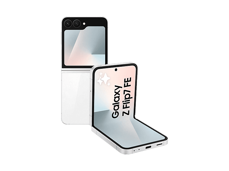 Samsung Galaxy Z Flip7 FE, Blanco, 256 GB, 8 GB RAM, 6.7 FHD+, Exynos 2400, 4000 mAh, Android 16