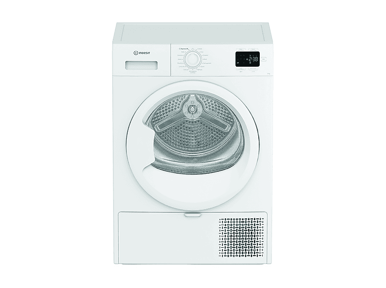 ASCIUGATRICE INDESIT C YD 93D WW IT A pompa di calore, 9 kg, profondità 60,7 cm, 64 dB(A), Bianco, Classe D