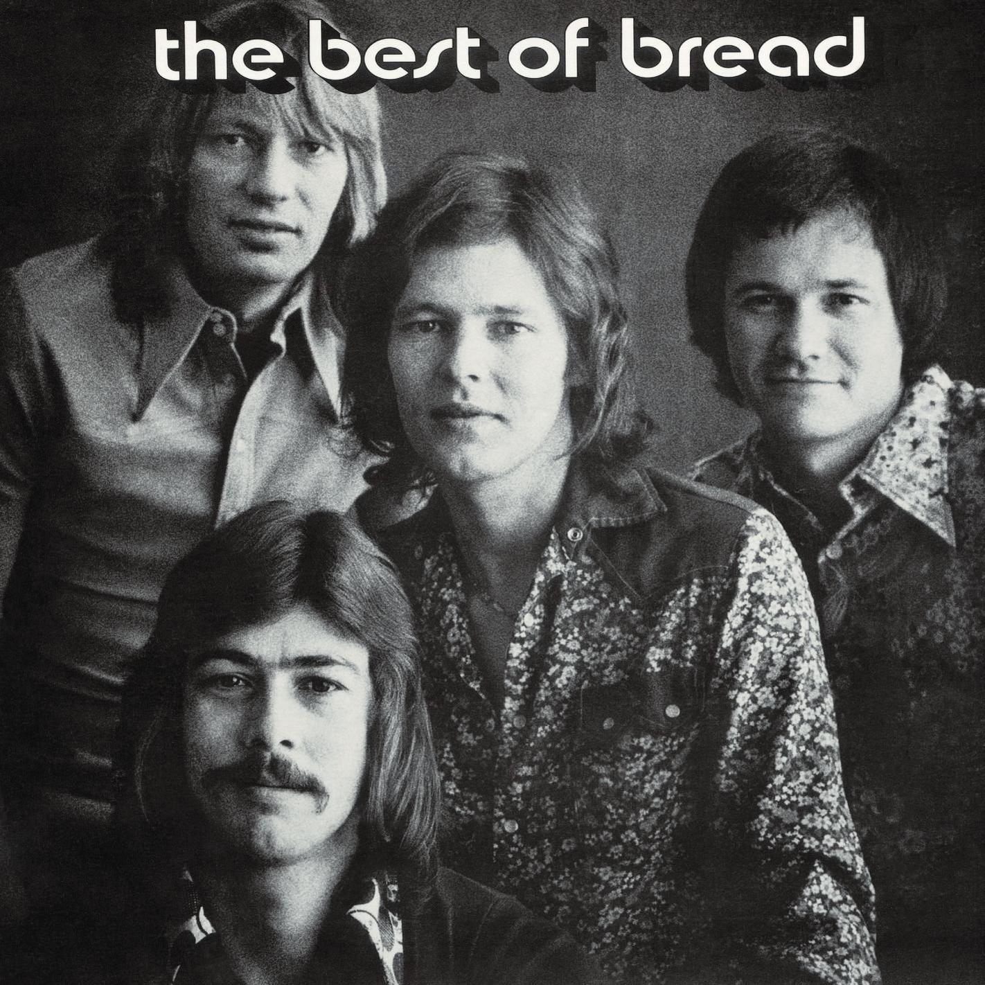 Négy férfi csoportportréja. A "the best of bread" felirat felül. Ingben vannak, és a kamerába néznek.