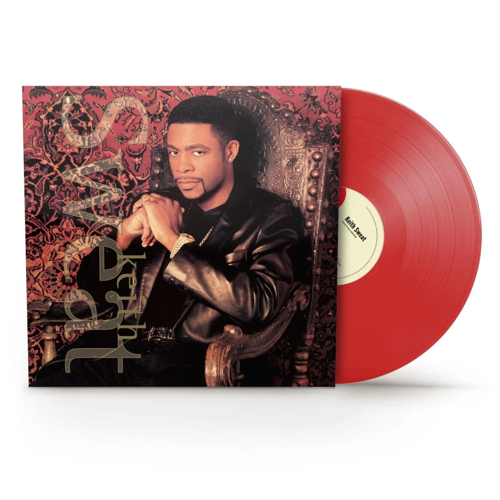 Albumcover von Keith Sweat. Er sitzt in einem Stuhl. Eine rote Schallplatte liegt daneben.