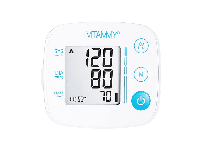 Ciśnieniomierz VITAMMY Next 0.1 Biało-niebieski – zdjęcie 3