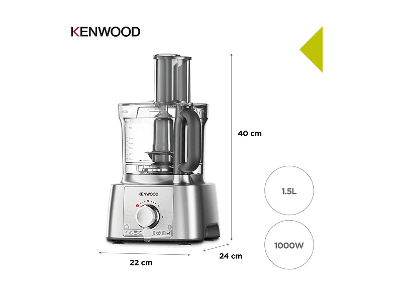 Robot Da Cucina Kenwood FDP302SI 800 Watt Silver