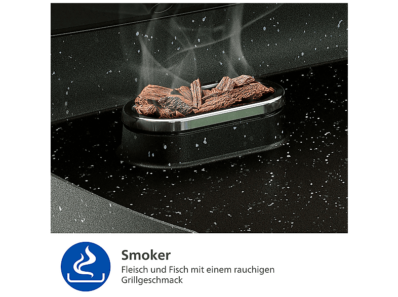 Thumbnail - PHILIPS HD6212/90 5000 Series Tischgrill, Schwarz (2400 Watt)