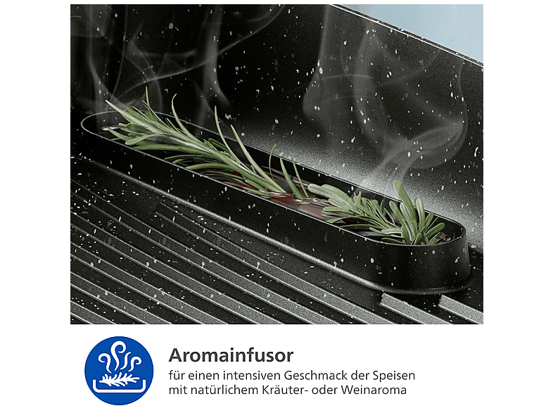 Thumbnail - PHILIPS HD6212/90 5000 Series Tischgrill, Schwarz (2400 Watt)