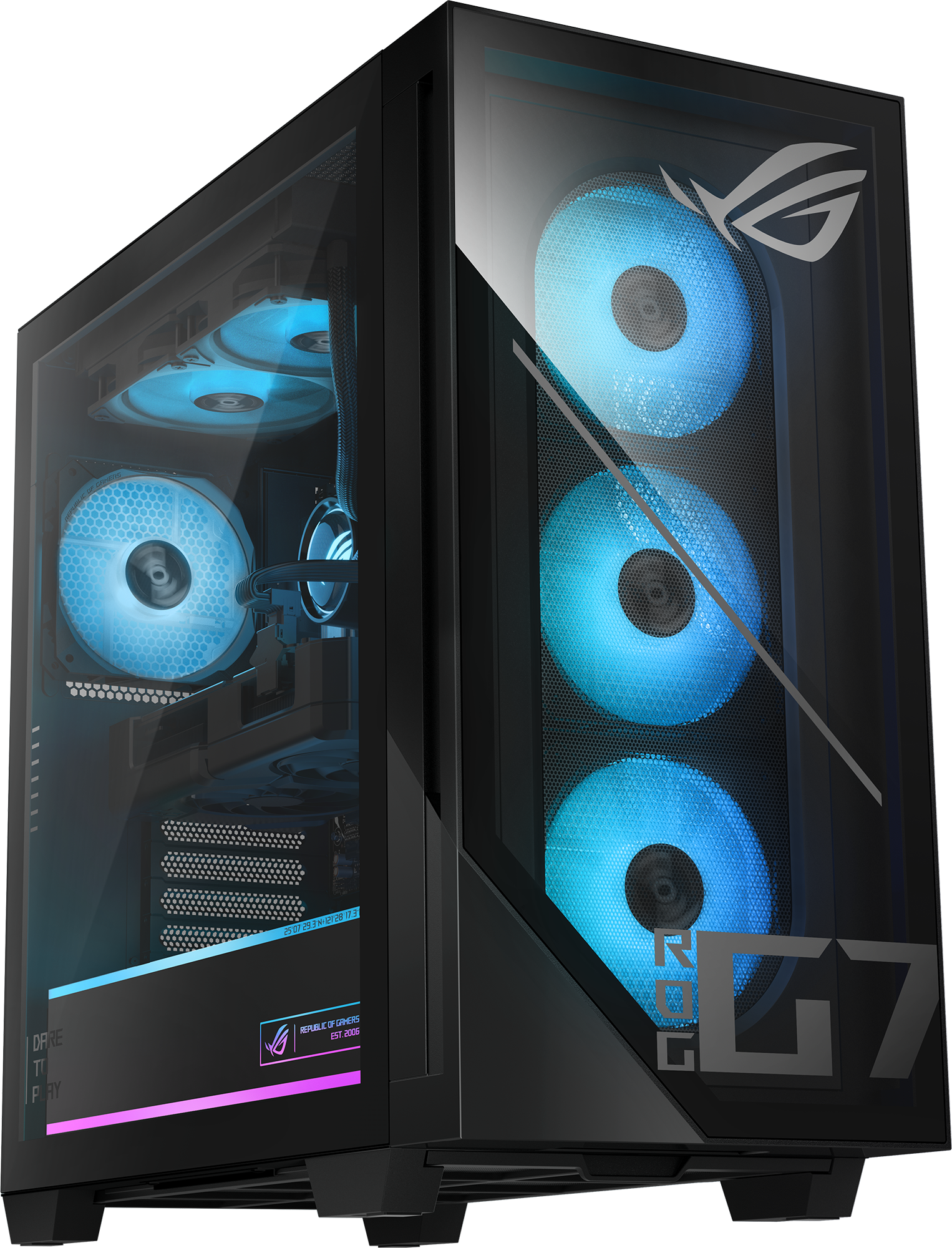 ASUS G700TF-07265F232W Gamer PC (Core Ultra 7/32GB/2048 GB SSD/RTX5070 12GB/Win11H)