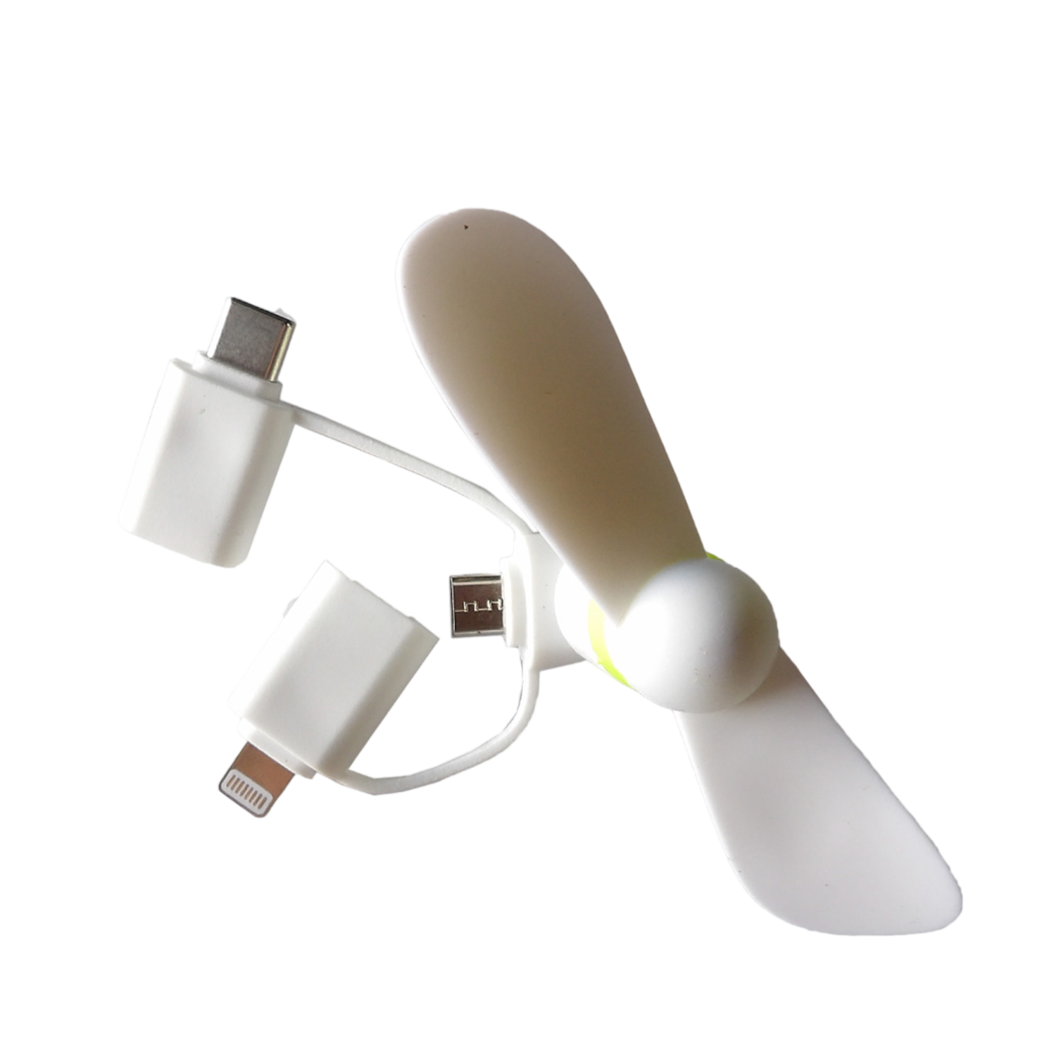 MYA MFWHITE 3-in-1 Mini USB-ventilator afbeelding