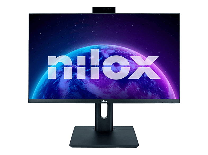 REACONDICIONADO Seminuevo Muy bueno Monitor - Nilox NXM24REGWEB01, 23.8" Full-HD, 75 Hz, 5 ms, IPS (Conmutación en el plano), Altura Ajustable, Webcam