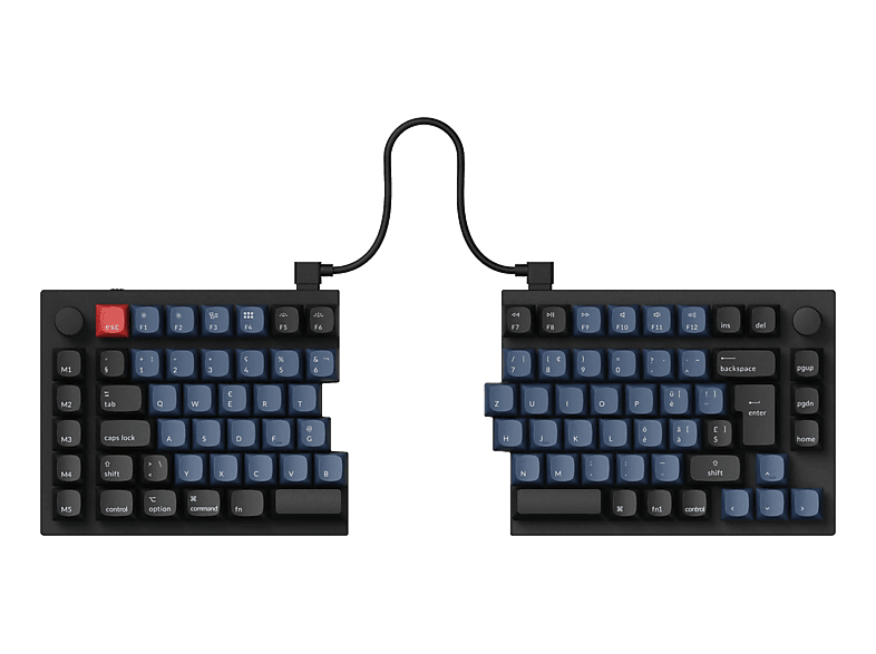 KEYCHRON Q11 QMK Banana Switch (CH), Gaming-Tastatur, Mechanisch, Kabelgebunden, Schwarz