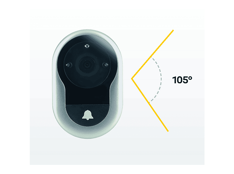 Thumbnail - YALE DDV 4500, 4" Display, Silber, Digitaler Türspion