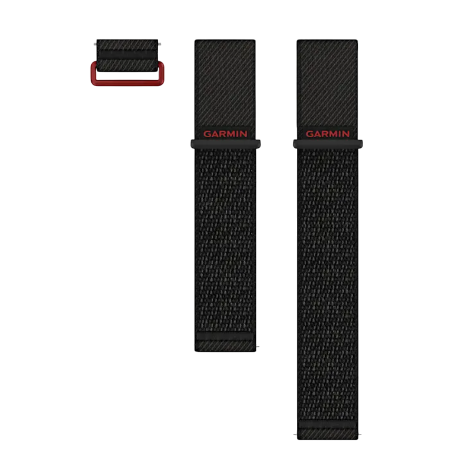 Garmin Zwarte Nylon Band Venu X1 24 Mm Horlogebandje Zwart